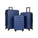 3PC. MADISON HEIGHTS EXPANDABLE ROLLING HARDSIDE LUGGAGE SET, NAVY