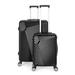 20" 28" Hardside 8-wheel Spinner Suitcase Luggage Set, Includes Checked and Carry On - Dark Black