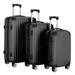 Topcobe 3Pcs Luggage Set, Traveling Luggage, 20"+24"+28" Portable Large Capacity Luggage Bags for Travel, Rolling Traveling Storage Suitcase with Wheels, Black