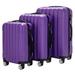 MIXFEER 3-in-1 Multifunctional Large Capacity Traveling Storage Suitcase Luggage Set Purple