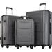 Expanable Spinner Wheel 3 Piece Luggage Set ABS Lightweight Suitcase with TSA Lock