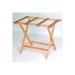 Wooden Mallet Deluxe Straight Leg Luggage Rack-Color:Tan,Finish:Light Oak