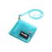 Chinatera Transparent Short Card Bag Mini Passport Business Bank Cards Case (Blue)