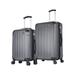 DUKAP Intely 2-Piece Plastic Luggage Set, Gray (DKINT0SM-GRE)