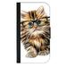 Hipster Kitten In Glasses Drawing Passport Cover / Card Holder for Travel