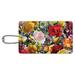 Wild Rose Tango Flowers Luggage Card Suitcase Carry-On ID Tag