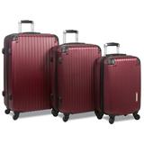 Rolite Prism 3-Piece Hardside Spinner Combination Lock Luggage Set - Burgundy