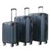 Yukon S 3-Piece TSA Anti-Theft Spinner Luggage Set, Navy