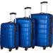 EleaEleanor Omni PC Hardside Expandable Luggage with Spinner Wheels, Blue, 3-Piece Set (20/24/28)