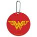 Wonder Woman Wonder Woman Icons Logo Round Luggage ID Tag Card Suitcase Carry-On