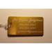 Luggage Tags (5) Metal Custom Engraved (Gold)