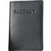 Cowhide Nappa Leather Deluxe Passport Case II Color: Black, With U.S. Emblem: No