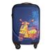 BiggDesign Handside Carry-on Spinner Luggage Rolling Ride-on Travel Trolley Functional Suitcase %100 ABS Raw Material Blue Colorful Printed 360Â° Swivel Casters, Lock System 18''