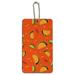 Delicious Taco Fiesta Pattern with Chili and Lime Wood Luggage Card Suitcase Carry-On ID Tag