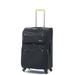 iFLY Softside Luggage Accent 20" Carry-On Luggage, Black and Green