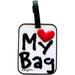 Fifth Avenue Manufacturers My Bag Heart White Luggage Tag