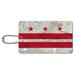 Rustic Washington DC District of Columbia State Flag Distressed USA Luggage Card Suitcase Carry-On ID Tag