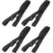4 Pieces Collapsible Outdoor Wagon Straps Utility Adjustable Wagon Straps Folding Wagon Fixing Rope Travel Luggage Strap, Black