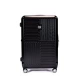 FUL Urban Grid 21 Inch Expandable Spinner Rolling Luggage Suitcase, ABS Hard Case, Upright, Silver