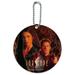 Farscape Crew Group Shot With Logo Weapons Raised John Crichton Aeryn Sun Round Luggage ID Tag Card Suitcase Carry-On