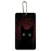 Black Cat in Space with Stars and Galaxy Wood Luggage Card Suitcase Carry-On ID Tag