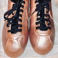 Nike Shoes | Nike Cortez Rose Gold Sneakers Size 7.5 | Color: Black/Gold/Pink/Red | Size: 7.5