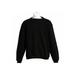 Adult Crew Neck Fleece Sweatshirt - Black - XL