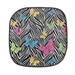 East Urban Home Butterfly Outdoor Seat Cushion Polyester in Black/Gray | 1.38 H x 16 W x 16 D in | Wayfair 2AEE83DA7CF74E6EAD515502F87DDED8