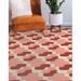 Pink/Red 96 x 0.08 in Area Rug - Corrigan Studio® S CURVE PINK Area Rug By Becky Bailey Polyester | 96 W x 0.08 D in | Wayfair