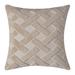 Everly Quinn Emboridered Square Faux Fur Pillow Cover & Insert Polyester/Polyfill/Faux Fur in White | 18 H x 18 W x 5 D in | Wayfair