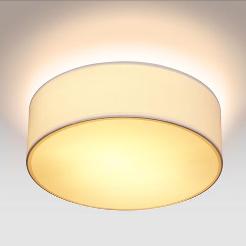 Deckenlampe Stoff 30 cm Rund 1 flammig E27 Deckenleuchte Stoffdeckenleuchte Stoffdeckenlampe