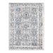 White 24 x 0.5 in Area Rug - Langley Street® Weingartner Abstract Gray/Ivory/Blue Area Rug, Polypropylene | 24 W x 0.5 D in | Wayfair