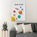 Zoomie Kids Planets in the Solar System - Wrapped Canvas Graphic Art Canvas | 20 H x 16 W x 2 D in | Wayfair F506595B9D2F488D87E14BDA0900C0FB