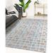 Blue/Brown 108 x 0.08 in Area Rug - Corrigan Studio® ROUNDED RECTANGLES LIGHT BLUE Area Rug By Becky Bailey Polyester | 108 W x 0.08 D in | Wayfair
