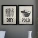 Rosalind Wheeler Vintage Laundry II - 2 Piece Picture Frame Textual Art Set on Canvas in Black | 30.5 H x 45 W x 1 D in | Wayfair