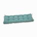 Latitude Run® Bailiy Indoor/Outdoor Seat Cushion Polyester in Green/Blue | 60 W in | Wayfair 3EBD89A98DA1419C9203E98E66225464
