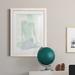 Orren Ellis Stretching III - Picture Frame Painting Paper in Black/Blue/Green | 24 H x 20 W x 1 D in | Wayfair 009FE0DE01F845349013FF1F910C5F70