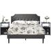 Trent Austin Design® Kempst Bedroom Set Upholstered/Metal in Black | Full | Wayfair A24CDDEF0F4E4E63B220D8B01A3A2F8B