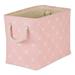 Gracie Oaks Pet Trellis Paw Fabric Bin Fabric in Pink | 15 H x 12 W x 17.5 D in | Wayfair A954131C289B4A4E9405C7E5A99C6DFC