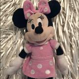 Disney Toys | Disney Minnie Mouse In Pink Polka Dots Dress *11-Inch* Stuffed Plush Doll | Color: Black/Pink | Size: Osg