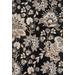 "MDA Home Glamour Black/Cream Floral Polypropylene Area Rug - 8'1"" x 10'5"" - MDA Rugs GM56811"