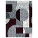 MDA Home Crystal 2'x3' Abstract Polypropylene Fabric Area Rug in Cream/Gray - MDA Rugs CT0723