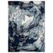 "MDA Home Samos Collection Gray/Blue Contemporary Polypropylene Area Rug - 5'2'' x 7'3"" - MDA Rugs SM1058"