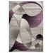 "MDA Home Rhodes Gray/Purple Transitional Polypropylene Area Rug - 5'2"" x 7'5"" - MDA Rugs RD1058"