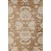 MDA Home Antique 5'x8' Floral and Botanical Fabric Area Rug in Gold/Brown - MDA Rugs AN0658