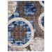 MDA Home Crystal 2'x3' Abstract Transitional Fabric Area Rug in Beige - MDA Rugs CT0623