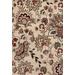 "MDA Home Glamour Cream/Red Floral Polypropylene Area Rug - 5'2"" x 7'5"" - MDA Rugs GM5758"