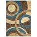 "MDA Home Orelsi Brown/Blue Contemporary Polypropylene Area Rug - 3'9"" x 5'9"" - MDA Rugs OR4346"