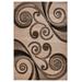 "MDA Home Orelsi Brown/Cream Contemporary Polypropylene Area Rug - 3'9"" x 5'9"" - MDA Rugs OR5046"