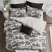 The Tailor's Bed Cottagecore Standard Cotton Coverlet/Bedspread Set Polyester/Polyfill/Cotton in Black | Full Coverlet + 2 Standard Shams | Wayfair